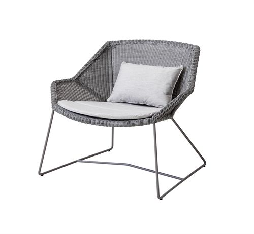 Cane-line Outdoor Breeze Loungesessel SH: 40 cm - Hellgrau