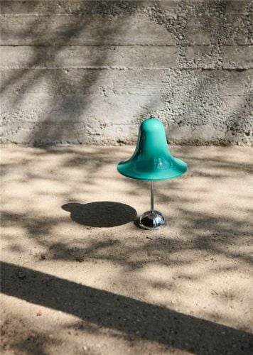 Verpan Pantop Tragbare Lampe Ø: 18 cm - Metall/Hellblaugrün