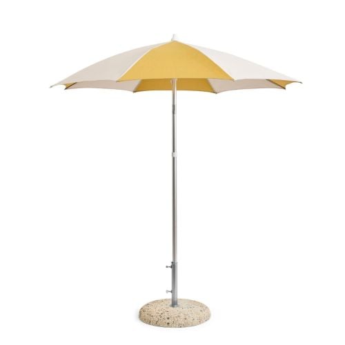 HAY Terrazza Parasol Ottekantet 200x200 cm - Off-White/Ochre