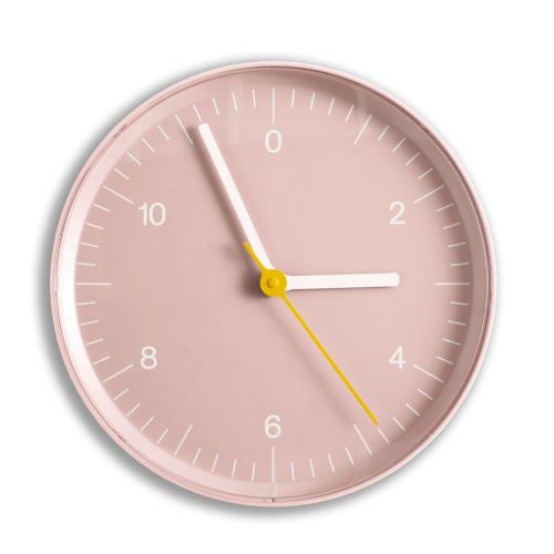 HAY Wall Clock Ø: 26,5 cm - Recycled Aluminium/Pink