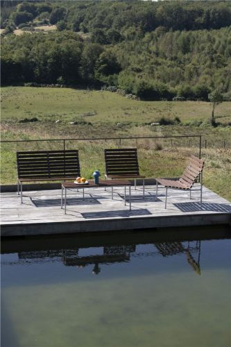 HAY Traverse Lounge Bank B: 114 cm - Massive Esche geölt