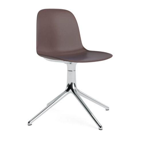 Normann Copenhagen Form Swivel - Aluminium/Braun