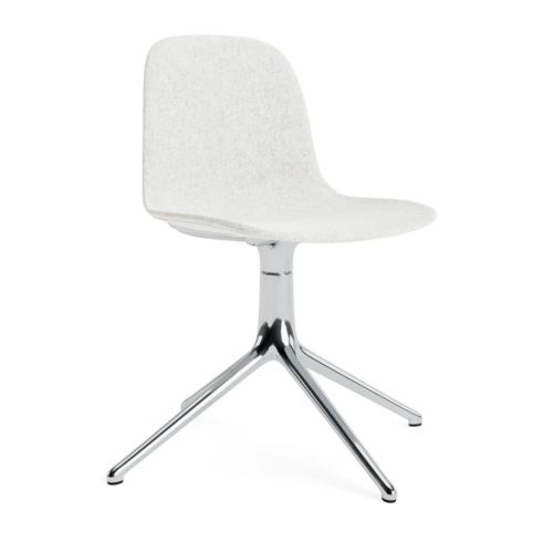 Normann Copenhagen Form Swivel Stuhl - Aluminium/Hallingdal 110