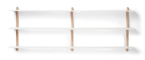 Gejst Nivo Hylde D Large H: 65 cm - White/Oak OUTLET