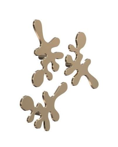 FROST Signatures Mini-Tarnhaken-Set mit 3 Stück 5,8 x 8 cm – Poliertes Gold