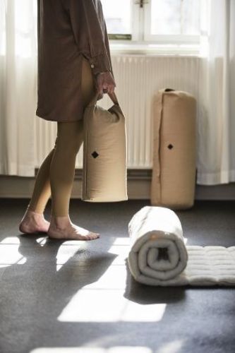 Nordal Yoga Meditationsrolle 20x40 cm - Beige