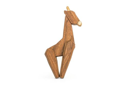 FableWood Die Giraffe 12x23 cm - Walnuss/Esche OUTLET