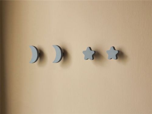 Nofred Kids Stars & Moons Haken H: 3,4 cm – Blau