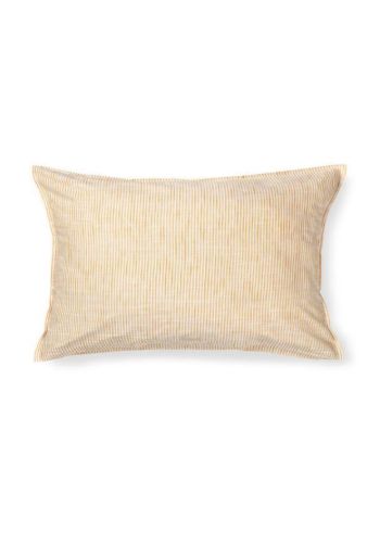 Juna Monochrome Lines Pudebetræk 70x50 cm - Okker/Hvid OUTLET
