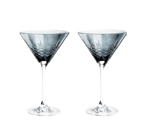 Frederik Bagger Crispy Cocktail Glas 2 stk 22 cl - Sapphire/Blå OUTLET