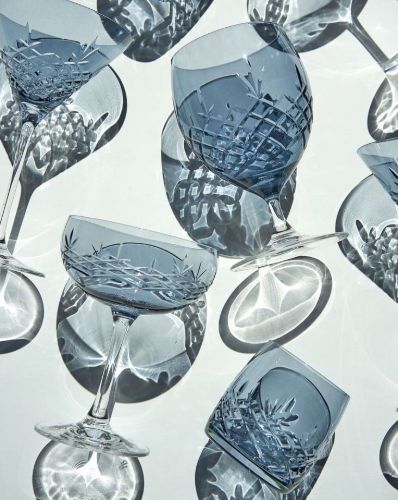 Frederik Bagger Crispy Cocktailglas 2 Stück 22 cl - Saphir/Blau