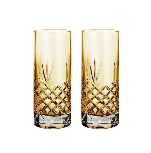 Frederik Bagger Crispy Highball Glas 2 stk 37 cl - Citrine/Amber OUTLET