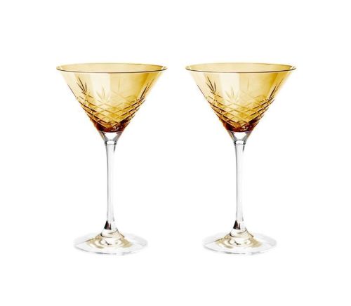 Frederik Bagger Crispy Cocktail Glas 2 stk 22 cl - Citrine/Amber