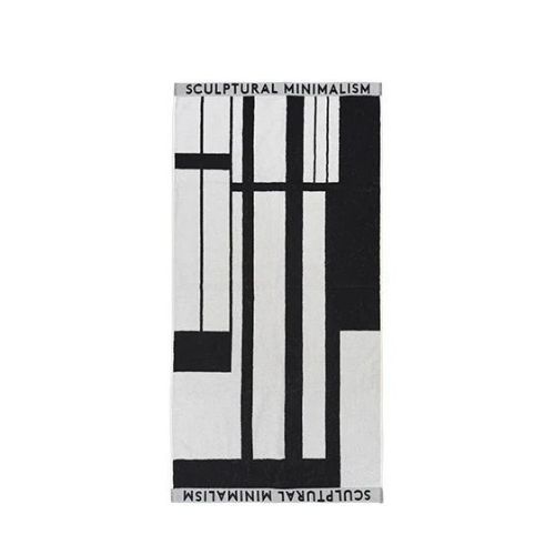 Kristina Dam Studio Minimal Towel Cotton 70x140 cm - Black/Off White OUTLET