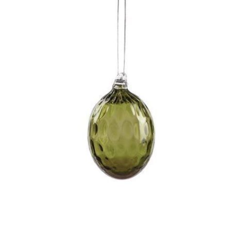 Kodanska Danish Summer Easter Egg Ø: 6,5 cm - Olive Green OUTLET