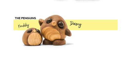 FableWood Der Pinguin Freddy Pick-Me-Up S H: 5 cm – Holz OUTLET