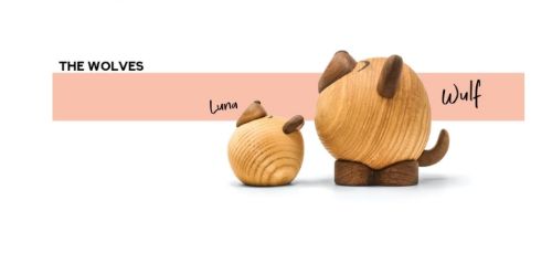 FableWood Wolf Luna Pick-Me-Up S H: 5 cm – Holz OUTLET