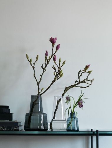 Holmegaard Flora Vase H: 24 cm – Klar