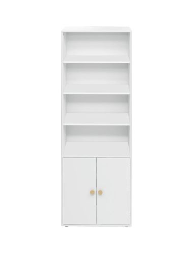FLEXA Roomie Maxi-Regal 2 Türen H: 202,5 cm – Weiß/Eiche