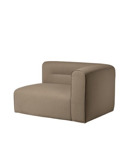 FDB Møbler L44 Rechtes Sofamodul 103 x 72 cm – Taupe VORBESTELLUNG: MITTE OKTOBER