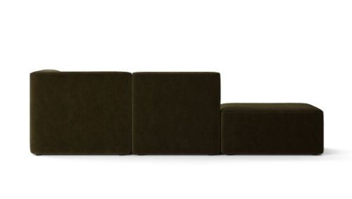 Audo Copenhagen Eave Corner Modular Sofa 86 3 Pers. Nach rechts gerichtet mit Pouf L: 247 cm – Champion 035