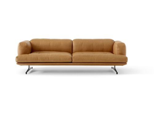 &Tradition Inland AV23 3 Seater Sofa SH: 40 cm - Noble Cognac Leather