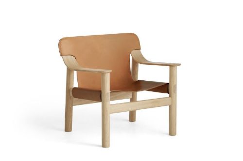 HAY Bernard Loungestol  - Oak Lacquered Solid Oak/Brandy