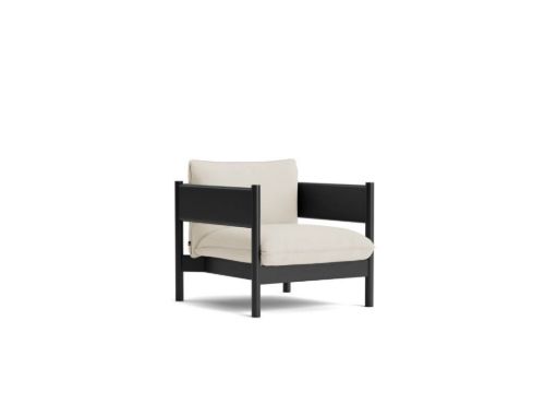 HAY Arbour Club Armchair SH: 40 cm - Vidar 1511 / Black Water-Based Lacquered Solid Beech