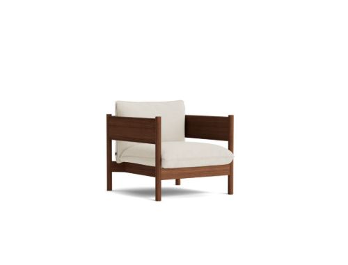 HAY Arbour Club Armchair SH: 40 cm - Vidar 1511 / Oiled Waxed Solid Walnut