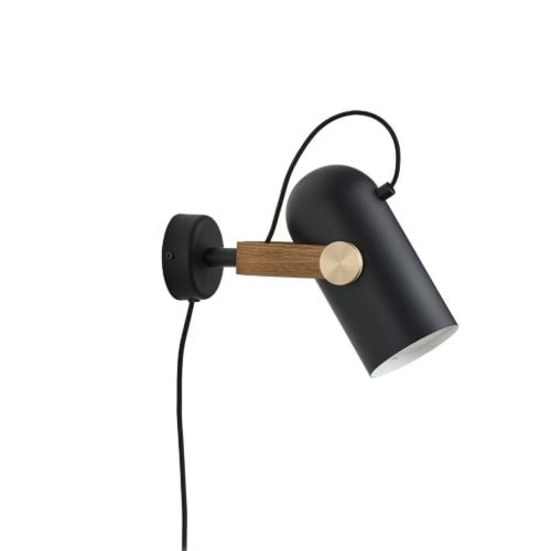 Le Klint 262 Carronade II Væglampe H: 21 cm - Aluminium/Røget Egetræ
