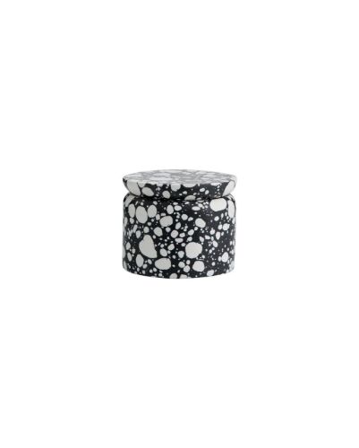 Nordal MULES Opbevaringskrukke S Ø: 12 cm - Sort/Hvid