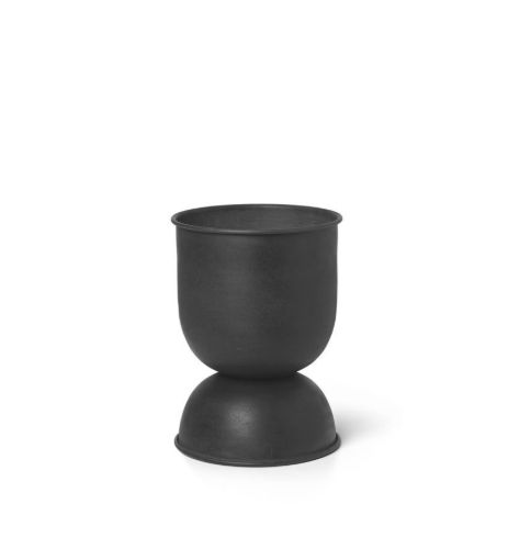 Ferm Living Hourglass Pot Extra Small Ø: 21 cm - Black