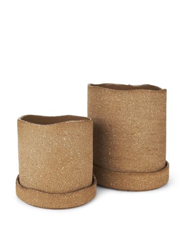 Ferm Living Uneru Topf Ø: 16 cm – Braun