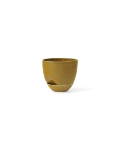 Audo Copenhagen Hydrous Pflanzgefäß Ø: 12 cm – Ocker