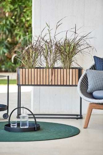 Cane-line Outdoor Combine Plantekasse 83x28 cm - Teak/Lavagrau