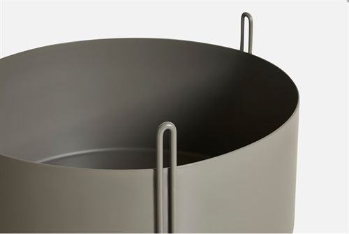 Woud Sockel-Pflanzgefäß, mittelgroß – Taupe