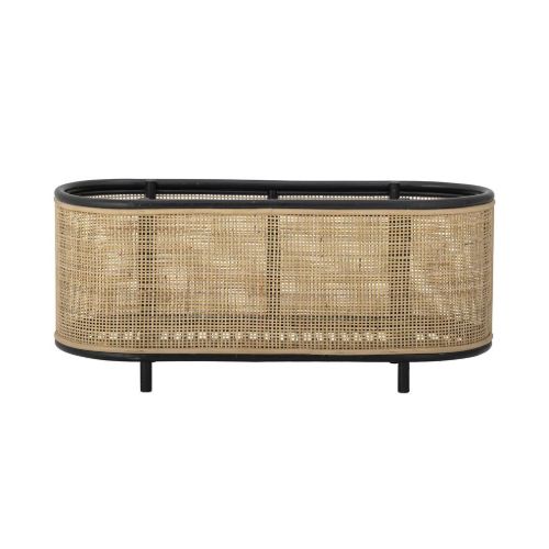 Bloomingville Ebbie Plantekasse Rattan 70x30x29 cm - Natur/sort