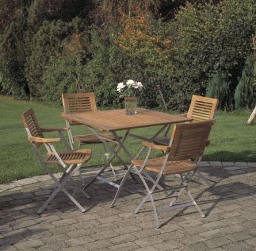 Kircodan Espresso Klapptisch 88 x 88 cm – Teak