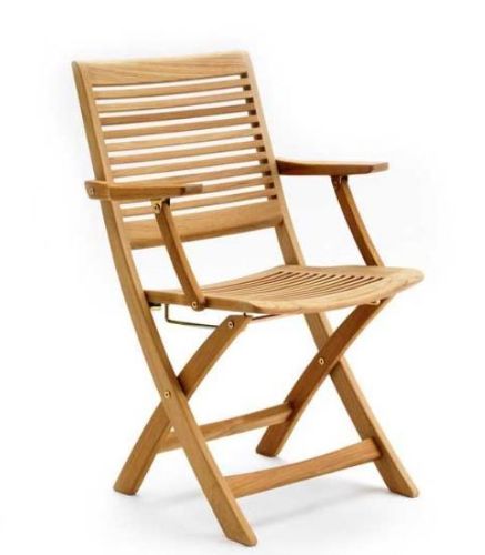 Kircodan Espresso Klapstol Med Armlæn  - Teak