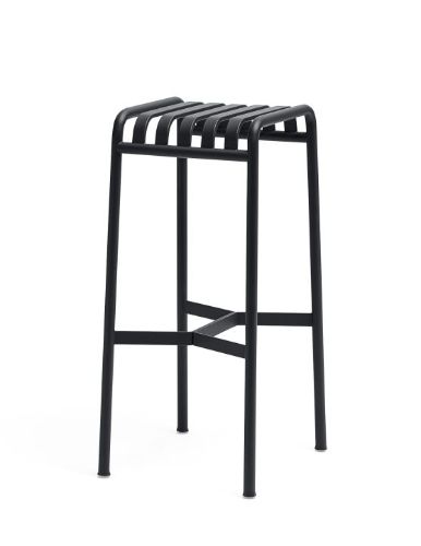 HAY Palissade Bar Stool H: 78 cm - Anthracite 