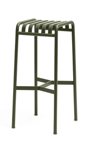HAY Palissade Bar Stool H: 78 cm - Olive 