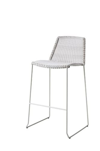 Cane-line Outdoor Breeze Barhocker Stabstange SH: 75 cm - Weiß Grau