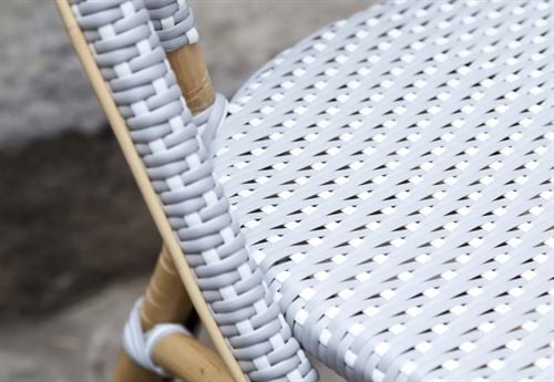 Sika-Design Sofie Caféstol SH: 45 cm - Grau m. Weißer Punkt