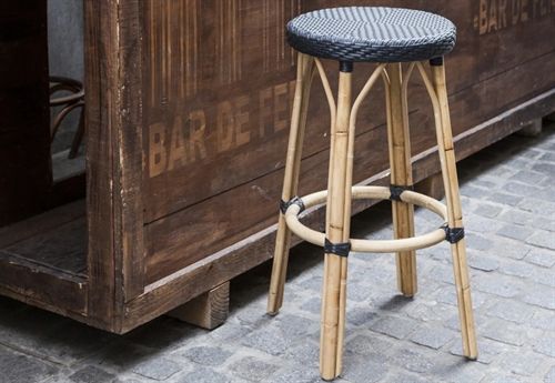 Sika-Design Simone Barhocker H: 47 cm - Schwarz