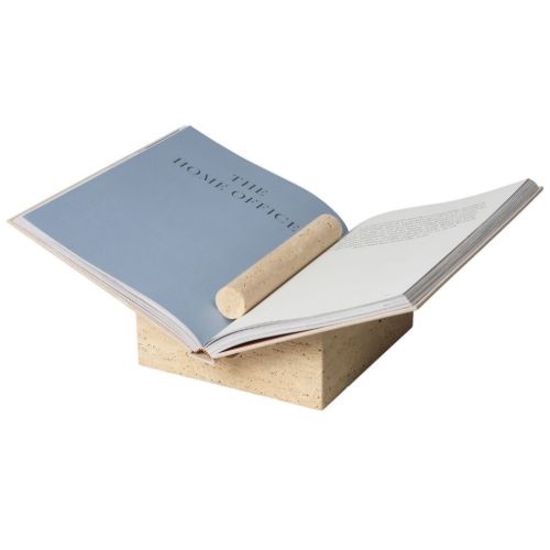 Ferm Living Tvara Buchständer - Marmor/Travertine