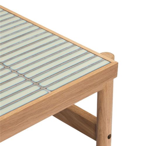 Hübsch Tile Sofabord 44x66 cm - Eg/Mint Fliser