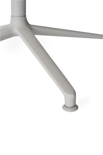 Vipp 717 Café-Tisch für den Außenbereich, Ø: 75 cm – Teak/pulverbeschichtetes Aluminium