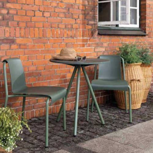 HOUE NAMI Cafétisch Ø: 64 cm - Olivgrün