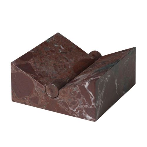 Ferm Living Tvara Buchständer - Marmor/Rosso Levanto