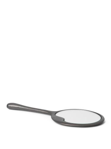 Ferm Living Lava Hand Mirror 12,7x29 cm - Blackened Aluminium